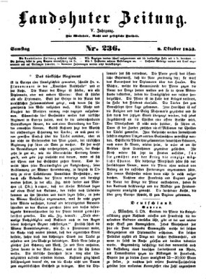 Landshuter Zeitung Samstag 8. Oktober 1853