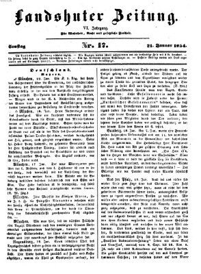 Landshuter Zeitung Samstag 21. Januar 1854