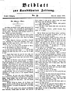 Landshuter Zeitung Montag 30. Januar 1854