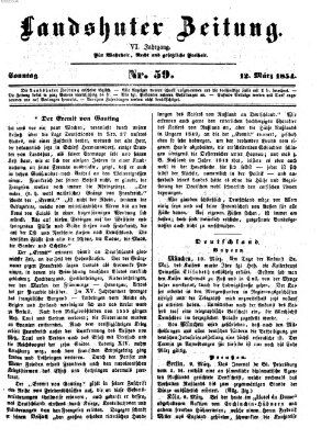 Landshuter Zeitung Sonntag 12. März 1854