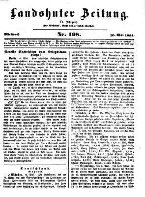 Landshuter Zeitung Mittwoch 10. Mai 1854