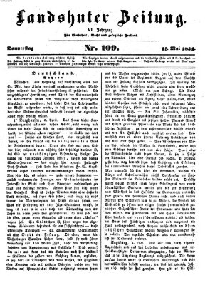 Landshuter Zeitung Donnerstag 11. Mai 1854