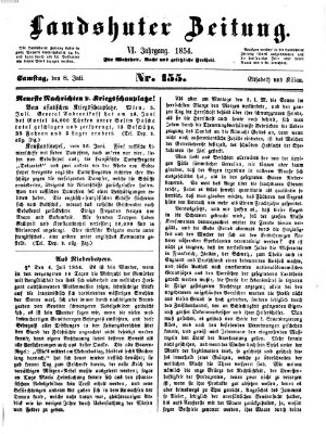 Landshuter Zeitung Samstag 8. Juli 1854