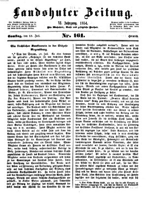 Landshuter Zeitung Samstag 15. Juli 1854