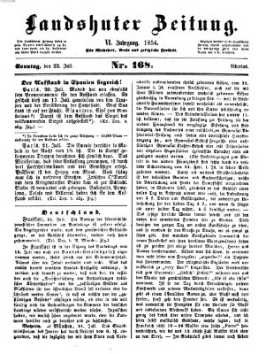 Landshuter Zeitung Sonntag 23. Juli 1854