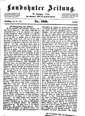 Landshuter Zeitung Dienstag 25. Juli 1854