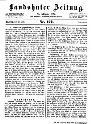 Landshuter Zeitung Freitag 28. Juli 1854