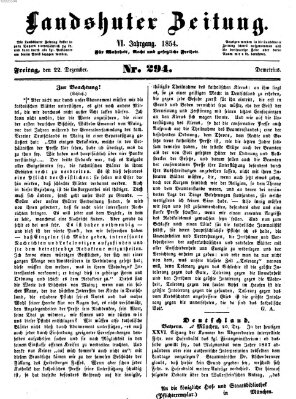 Landshuter Zeitung Freitag 22. Dezember 1854