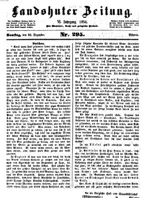 Landshuter Zeitung Samstag 23. Dezember 1854