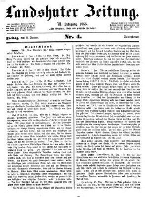 Landshuter Zeitung Freitag 5. Januar 1855