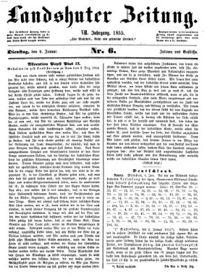 Landshuter Zeitung Dienstag 9. Januar 1855