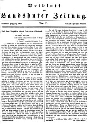 Landshuter Zeitung Montag 12. Februar 1855