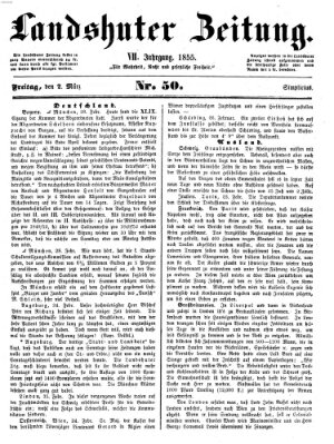 Landshuter Zeitung Freitag 2. März 1855