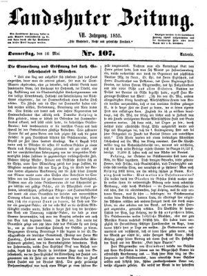 Landshuter Zeitung Donnerstag 10. Mai 1855