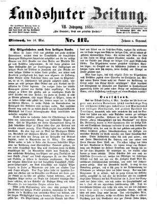 Landshuter Zeitung Mittwoch 16. Mai 1855