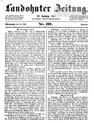 Landshuter Zeitung Mittwoch 23. Mai 1855