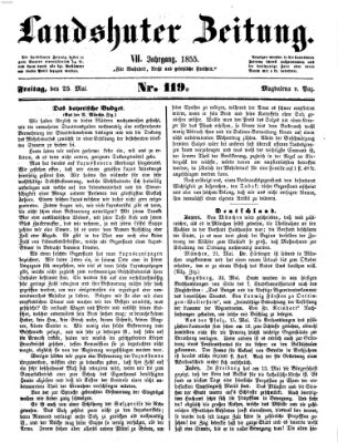 Landshuter Zeitung Freitag 25. Mai 1855