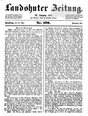 Landshuter Zeitung Samstag 26. Mai 1855