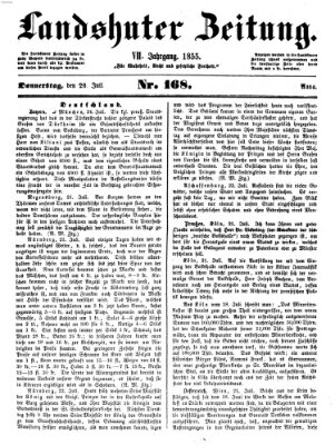 Landshuter Zeitung Thursday 26. July 1855