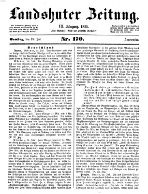 Landshuter Zeitung Samstag 28. Juli 1855