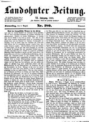 Landshuter Zeitung Donnerstag 9. August 1855