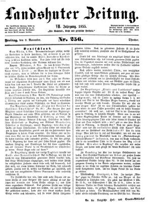 Landshuter Zeitung Freitag 9. November 1855