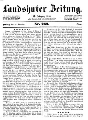 Landshuter Zeitung Freitag 16. November 1855