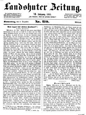 Landshuter Zeitung Donnerstag 6. Dezember 1855