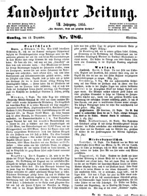 Landshuter Zeitung Samstag 15. Dezember 1855