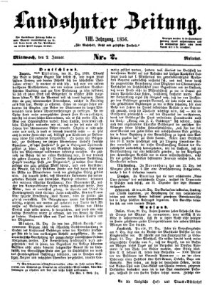 Landshuter Zeitung Mittwoch 2. Januar 1856