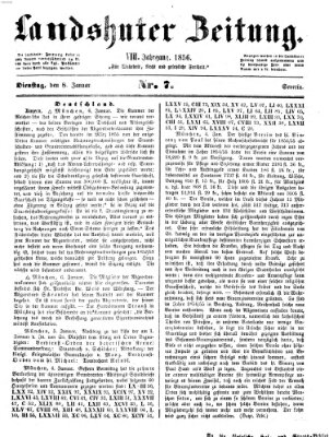 Landshuter Zeitung Dienstag 8. Januar 1856