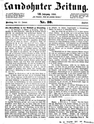 Landshuter Zeitung Freitag 11. Januar 1856