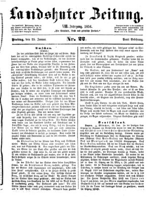 Landshuter Zeitung Freitag 25. Januar 1856