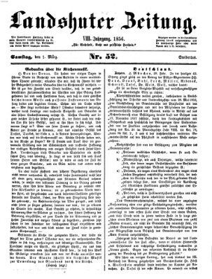 Landshuter Zeitung Samstag 1. März 1856