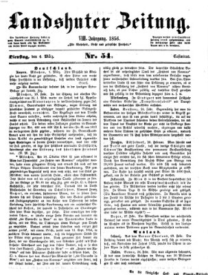 Landshuter Zeitung Dienstag 4. März 1856