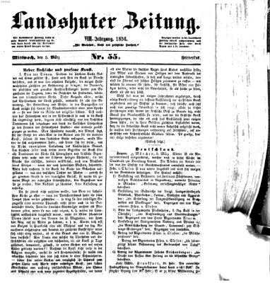 Landshuter Zeitung Mittwoch 5. März 1856