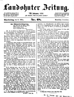 Landshuter Zeitung Freitag 21. März 1856