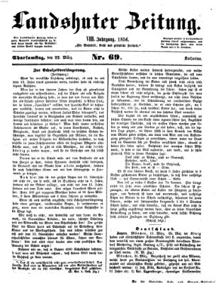 Landshuter Zeitung Samstag 22. März 1856