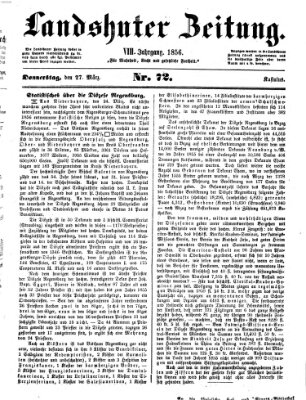 Landshuter Zeitung Donnerstag 27. März 1856