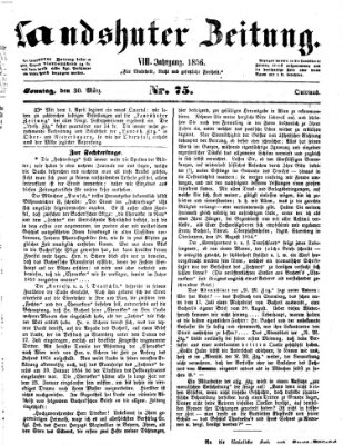 Landshuter Zeitung Sonntag 30. März 1856