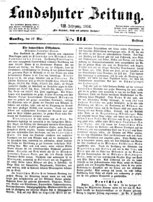 Landshuter Zeitung Samstag 17. Mai 1856