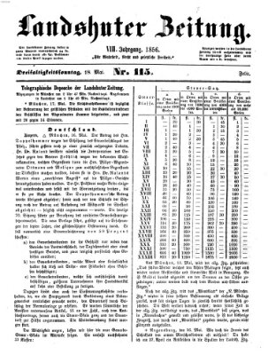 Landshuter Zeitung Sonntag 18. Mai 1856