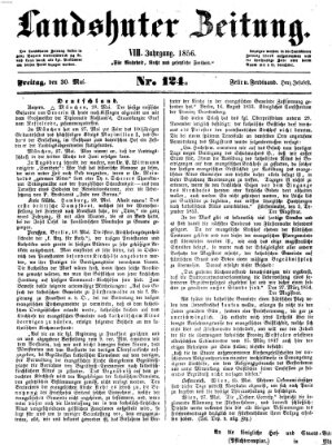 Landshuter Zeitung Freitag 30. Mai 1856