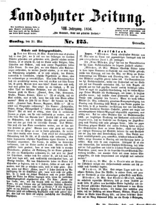 Landshuter Zeitung Samstag 31. Mai 1856