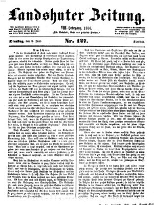 Landshuter Zeitung Dienstag 3. Juni 1856