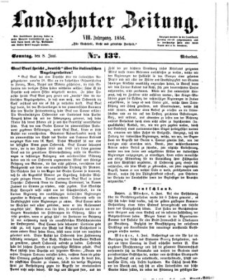 Landshuter Zeitung Sonntag 8. Juni 1856