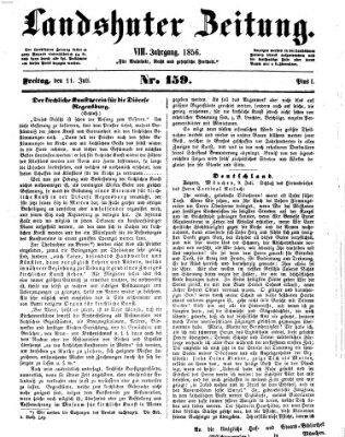 Landshuter Zeitung Freitag 11. Juli 1856