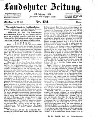 Landshuter Zeitung Dienstag 29. Juli 1856