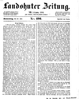 Landshuter Zeitung Donnerstag 31. Juli 1856