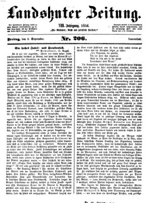 Landshuter Zeitung Freitag 5. September 1856